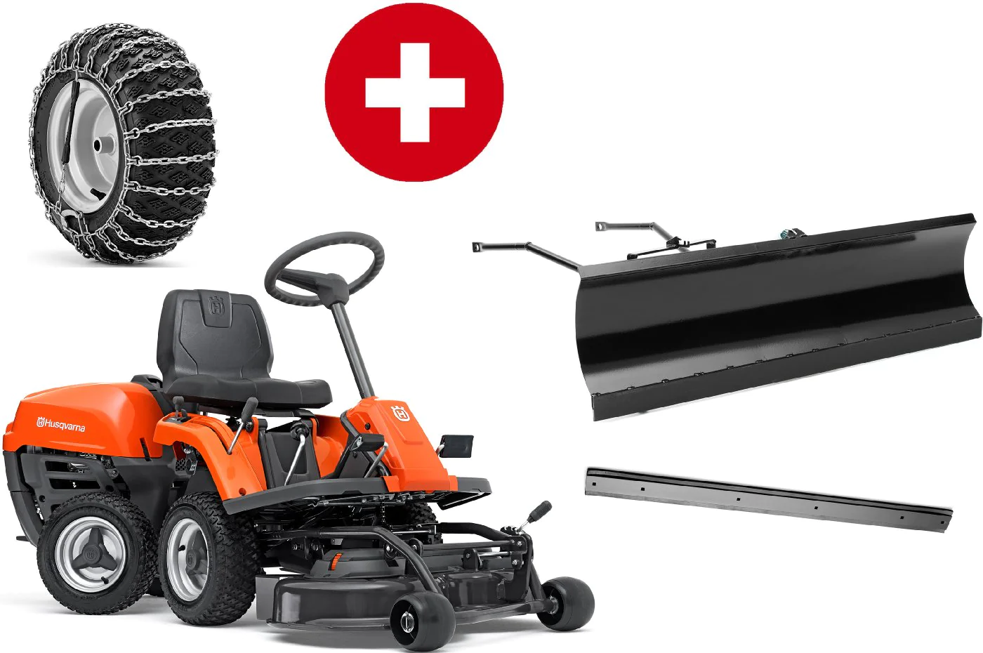 Husqvarna R 112C tondeuse frontale 85 cm avec pack hiver
