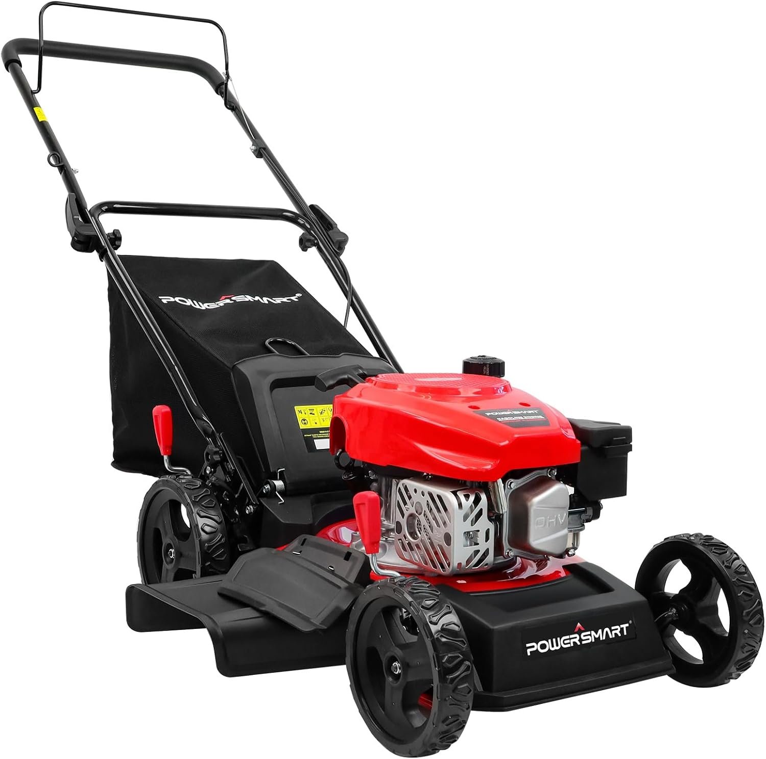 Tondeuse à gazon essence PowerSmart 144 cc 18 pouces 3 en 1