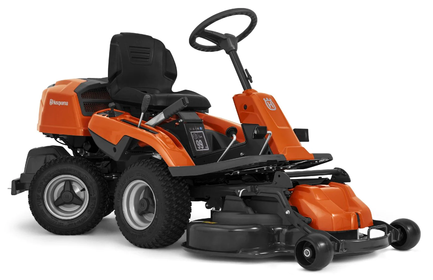 Tondeuse autoportée Husqvarna Rider R 214TC avec plateau Combi 94 cm modèle 2023