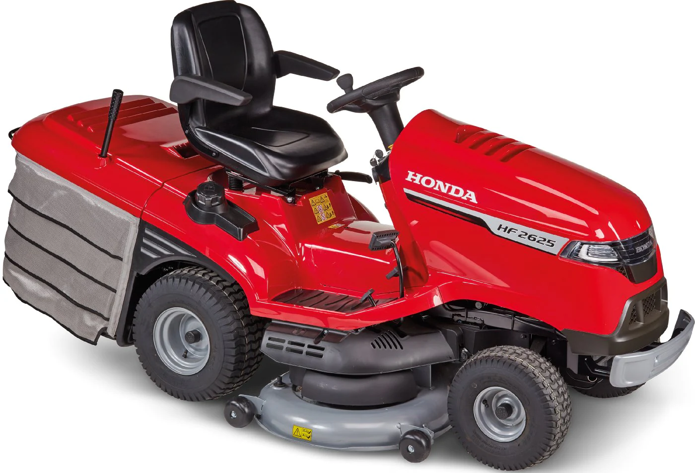 Tracteur tondeuse Honda HF 2625 HM 122 cm avec bac 350 l modèle 2024