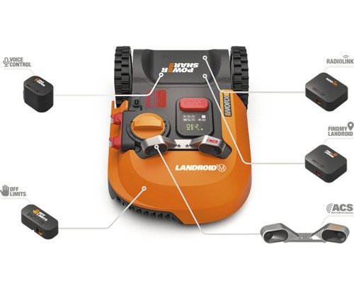 Robot tondeuse WORX L2000 WR155E 2000 m²