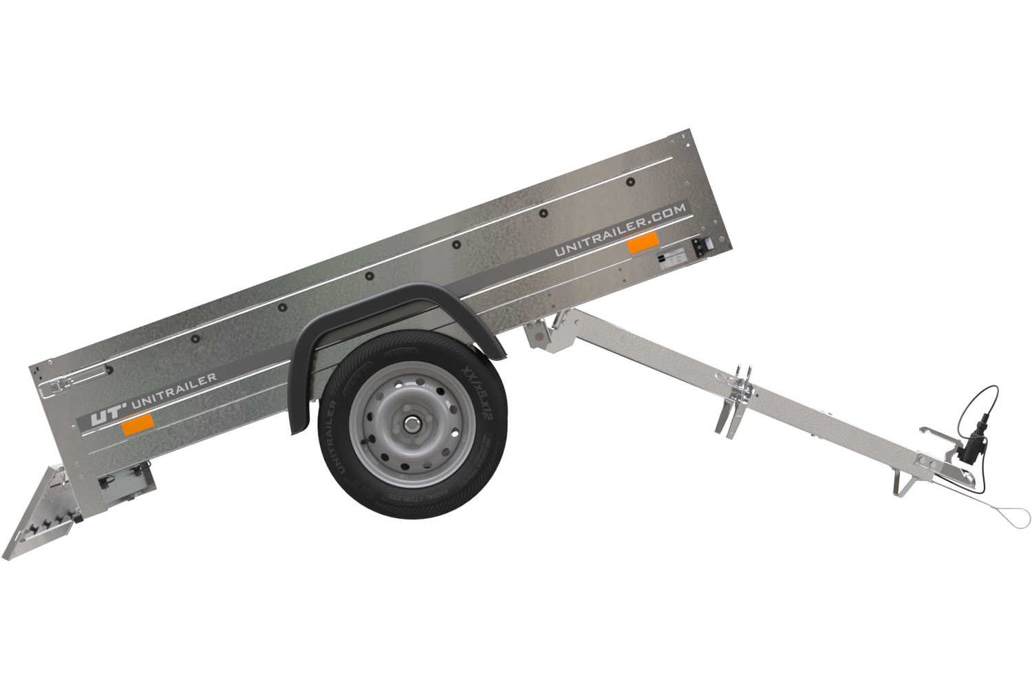 Remorque basculante 1 essieu UNITRAILER Garden Trailer 201 Kipp 200x125 cm 750 kg – image 1