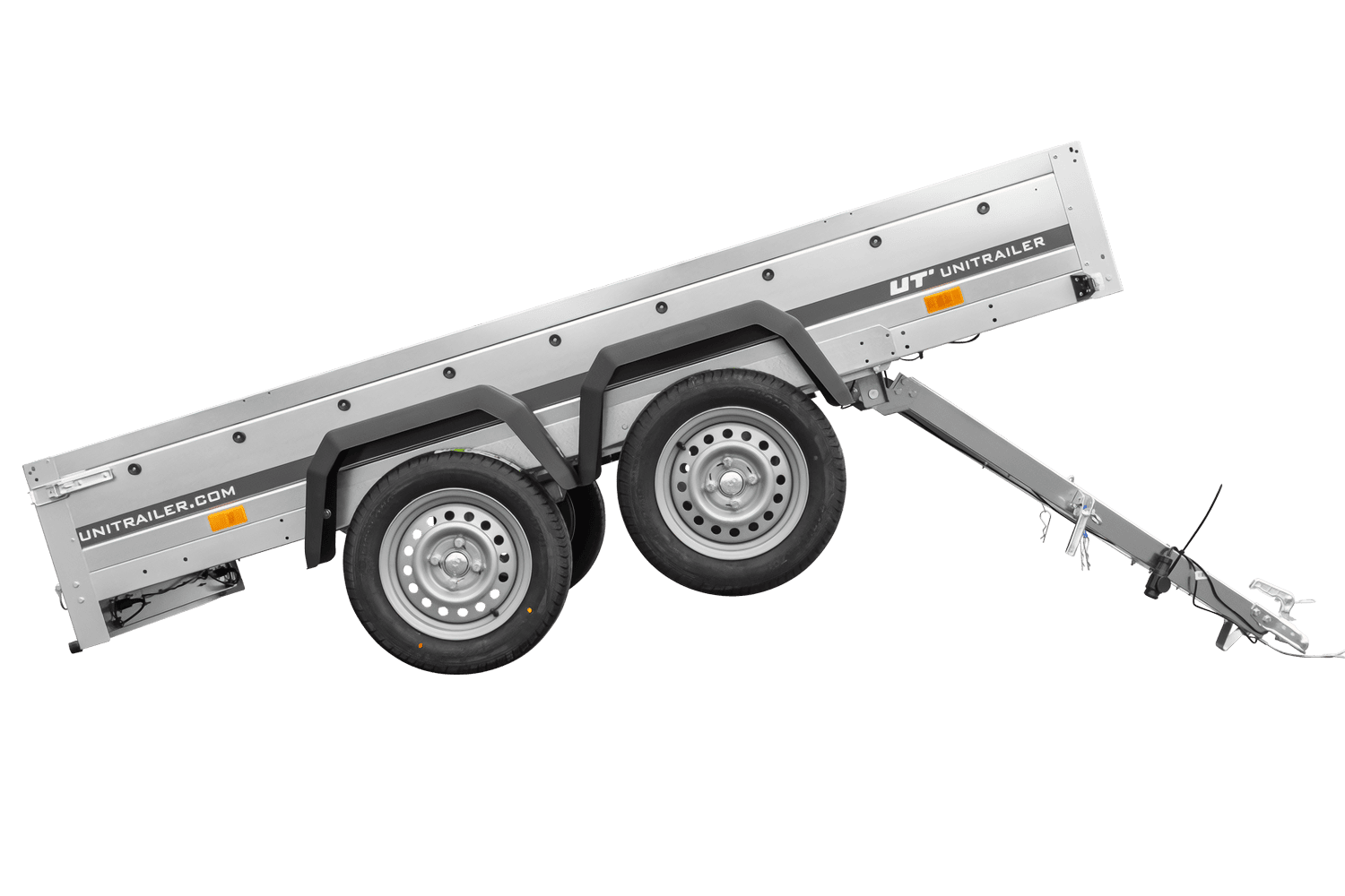 Remorque double essieu basculante UNITRAILER Garden Trailer 265/2 KIPP 264x150 cm 750 kg – image 1