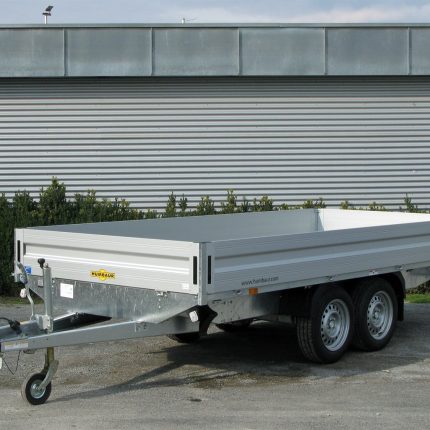 Remorque plateau Humbaur HT254118 avec 12 anneaux d’arrimage