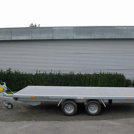 Remorque porte-véhicules Humbaur Universal 3000 plancher aluminium avec treuil et rampes