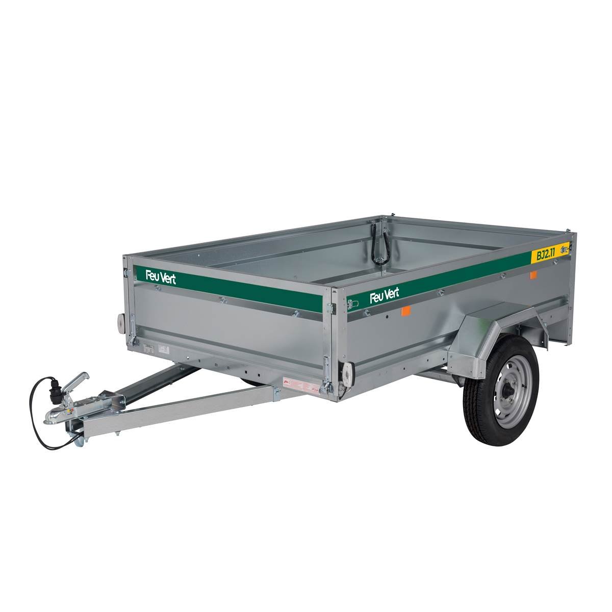 Remorque bagagère BJ2.11 500 kg 211x136x48 cm – image 1