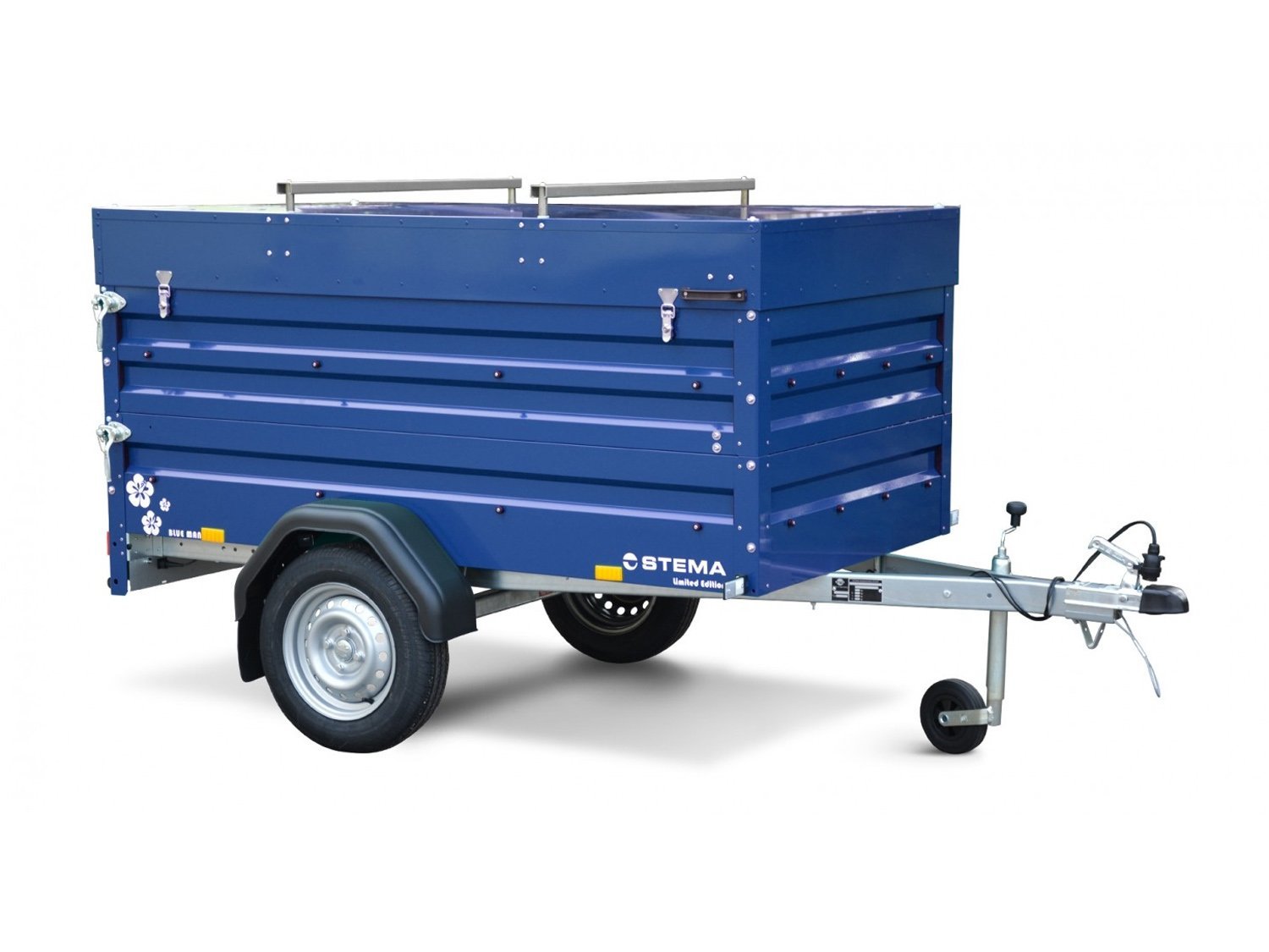 Remorque STEMA BLUE MAN 750 avec rehausse et couvercle verrouillable