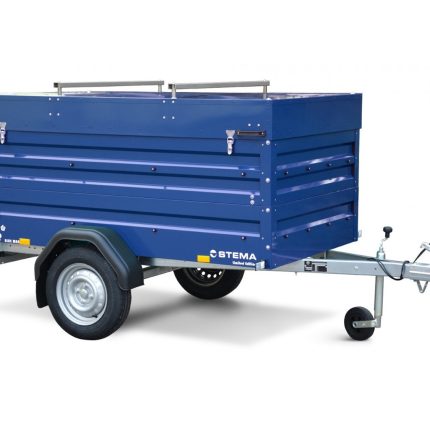 Remorque utilitaire STEMA BLUE MAN 750 avec rehausses et couvercle