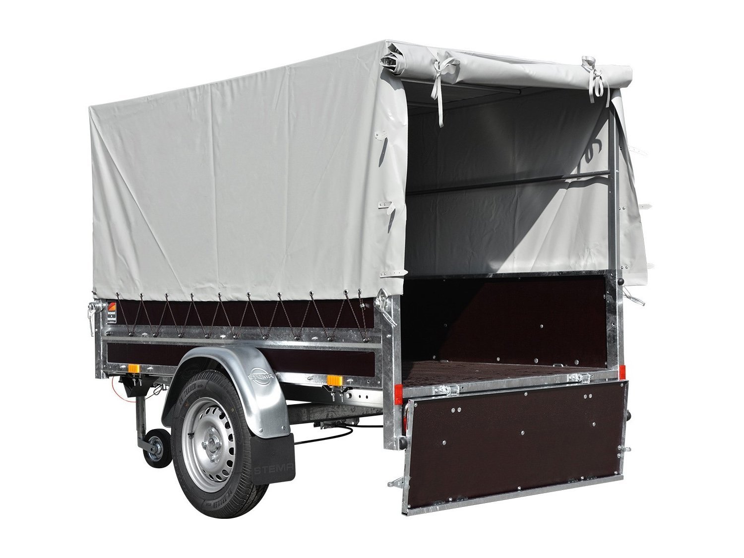 Remorque utilitaire STEMA HZ 7.5-20-12.1 C Woodoxx bâche haute