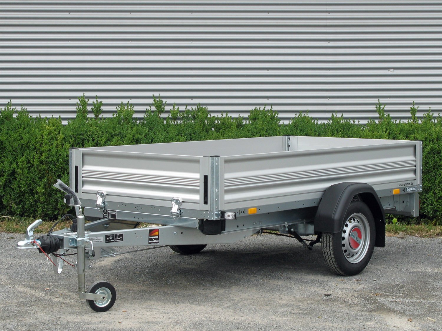 Remorque utilitaire STEMA ST O1 7.5-21-15.1 ridelles aluminium