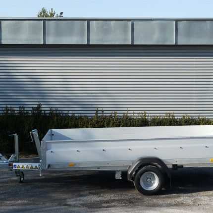 Remorque basculante STEMA MUT O2 18-30-15.1 avec manivelle télescopique 195/50 R13