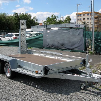 Remorque porte-engins STEMA BMAT O2 35-40-18.2 avec rampes acier