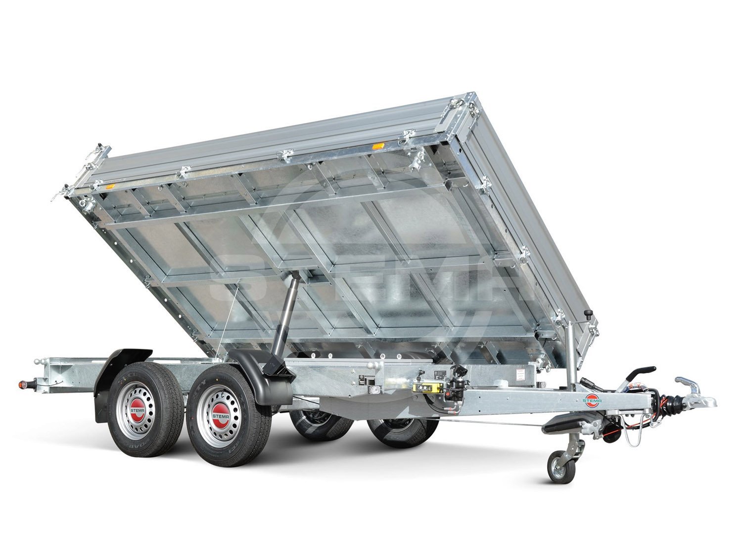 Remorque tribenne STEMA SHDK 35-36-20.2B TRIUS ALU avec pompe électrique