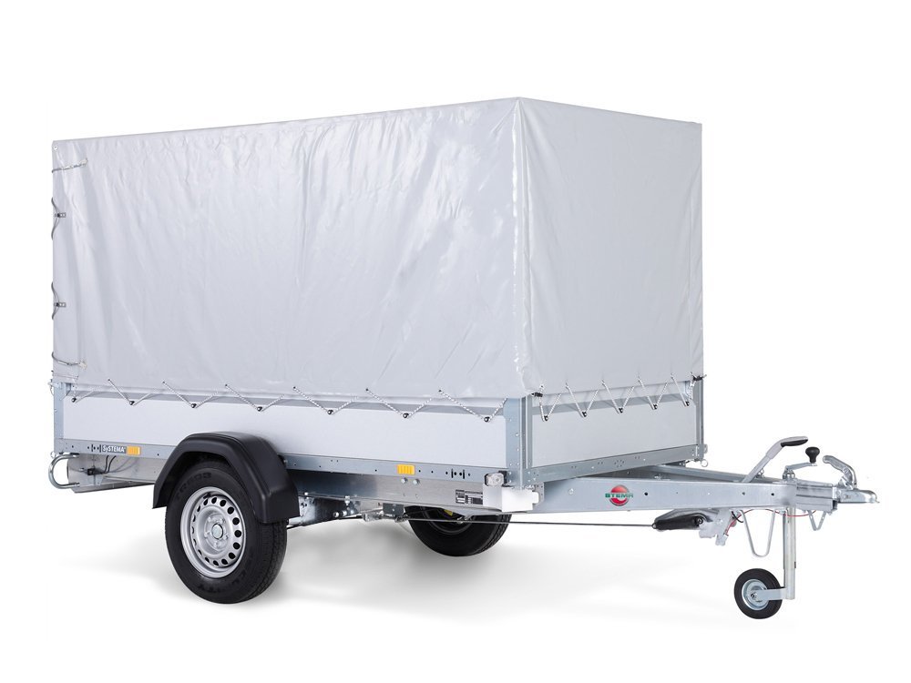 Remorque utilitaire STEMA STL 1500 O2 15-25-15.1 COC avec bâche et arceaux