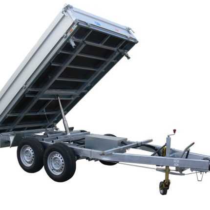 Benne trilatérale Unsinn UDK 3017-26-14 à plancher acier et pompe électrique
